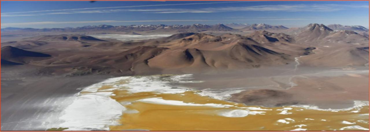 Vista aérea del salar